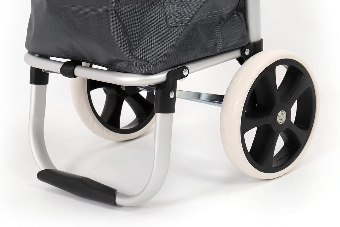 50Liter Aluminium Trolley Einkaufstrolley Klappbar, Shopping Trolley, Wasserabweisender Einkaufswage