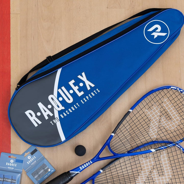 Raquex Rackethous Van Volledige Lengte– Squash- oder Badminton-Tragetasche für EIN, Zwei oder DREI S