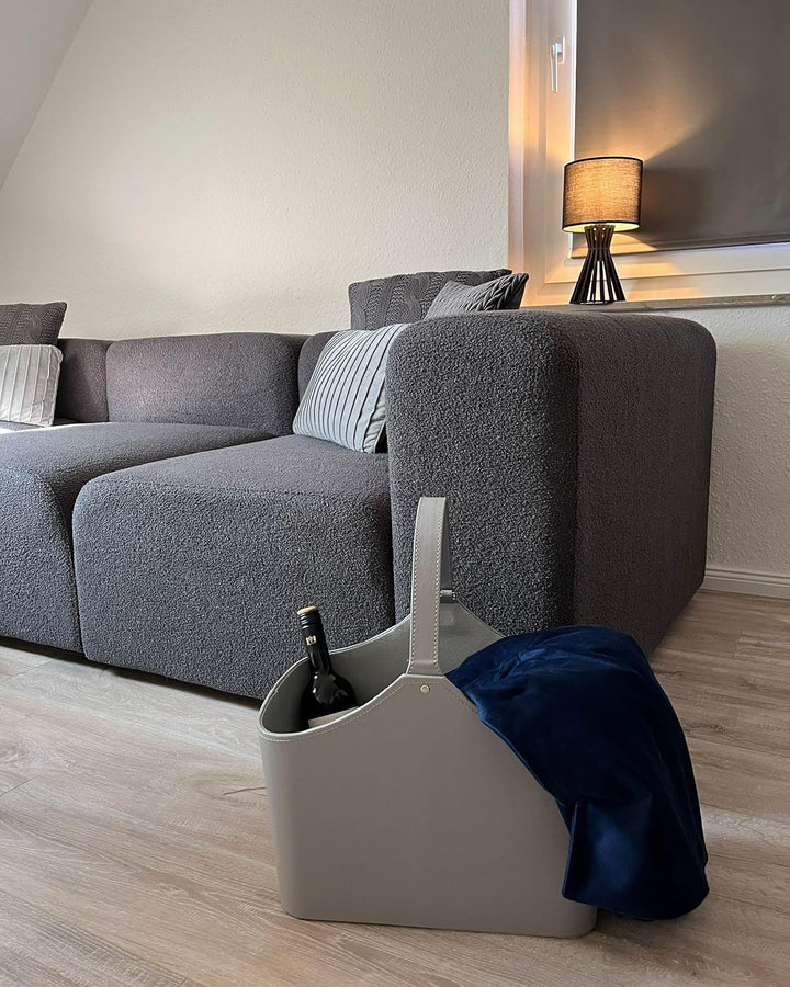 Beliani Bezug für Gewichtsdecken Minky-Stoff 135 x 200 cm Marine blau flauschig Rhea