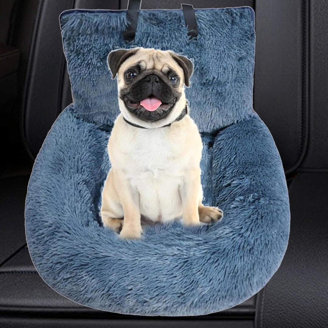 Hunde Autositz, Hundebett Auto, Hunde Autositz Fluff-y Inkl. Sicherheitsgurt, Haustier-Autositz, Aut