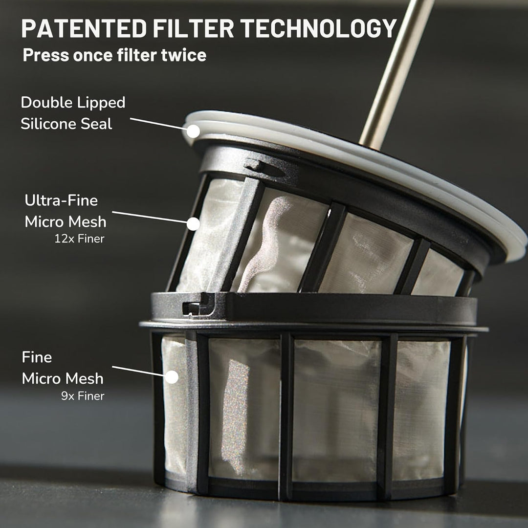 ESPRO – P0 Ultralight – Französische Kaffeepresse für Einzelportionen und leichte Trinkflasche für R