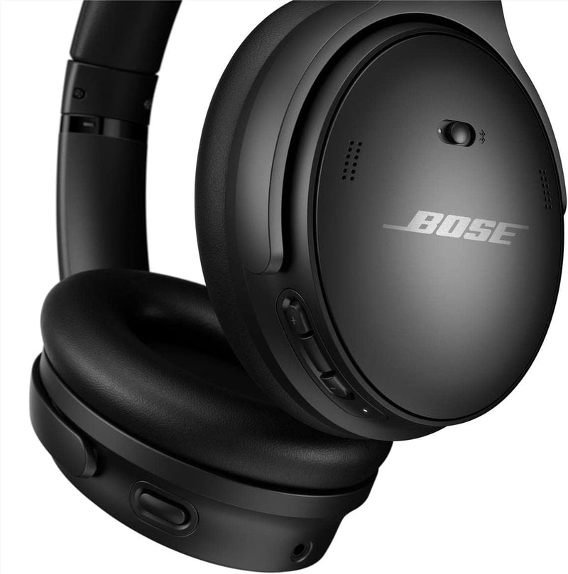 Bose QuietComfort 45 kabellose Noise-Cancelling-Bluetooth-Kopfhörer, Mikro, Einheitsgrösse, Schwarz