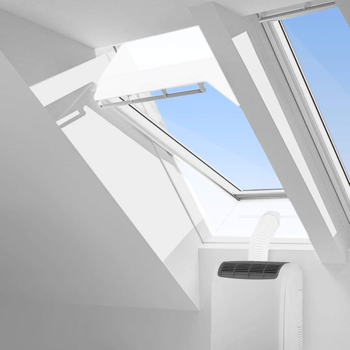 HOOMEE Fensterabdichtung für Mobile Klimageräte Dachfenster, Hot Air Stop zum Anbringen an Schwingfe