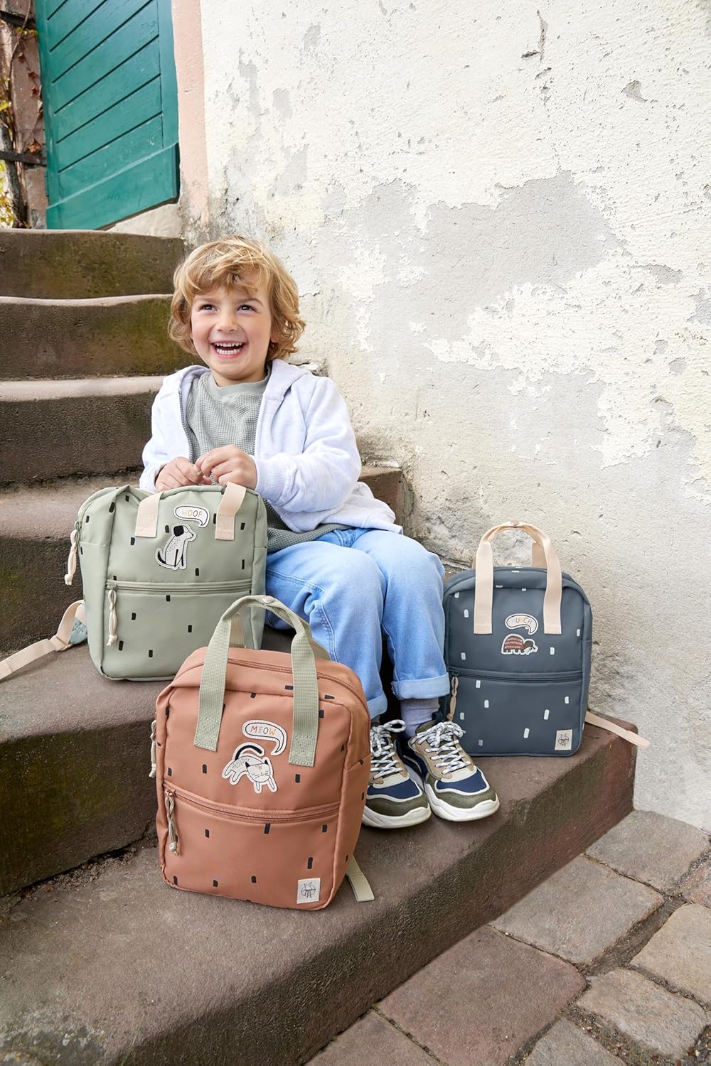 LÄSSIG Kinderrucksack mit Brustgurt Kindergartentasche Kindergartenrucksack 28 cm, 5,5 Liter, 3 Jahr