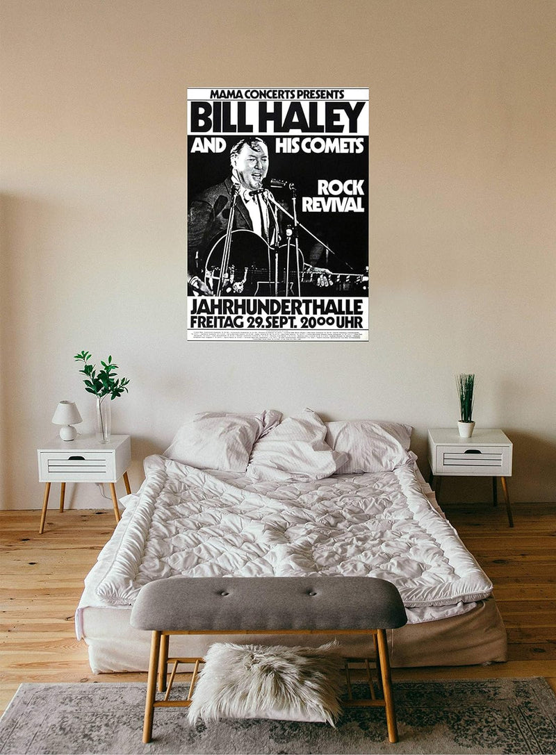 Bill Haley and his Comets - Rock Revival, Frankfurt 1972 » Konzertplakat/Premium Poster | Live Konze