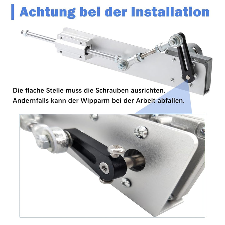 Hubkolbenmotor Linearaktuator DC 24V DIY Motor Hub 3cm-15cm 120rpm mit Drehzahlregler und Ende Verbi