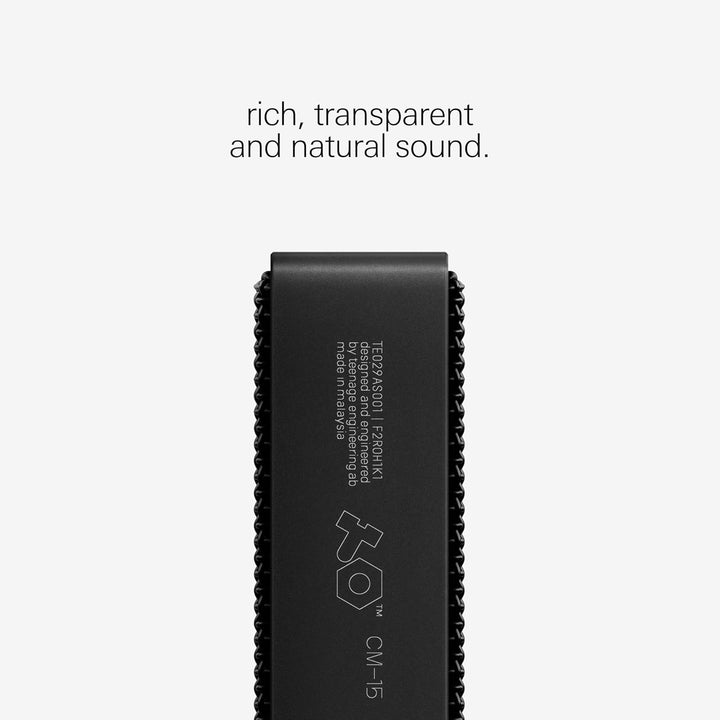 Teenage Engineering CM-15 Tragbares Studio-Kondensatormikrofon mit USB-C Audio und Laden, 3,5 mm Min