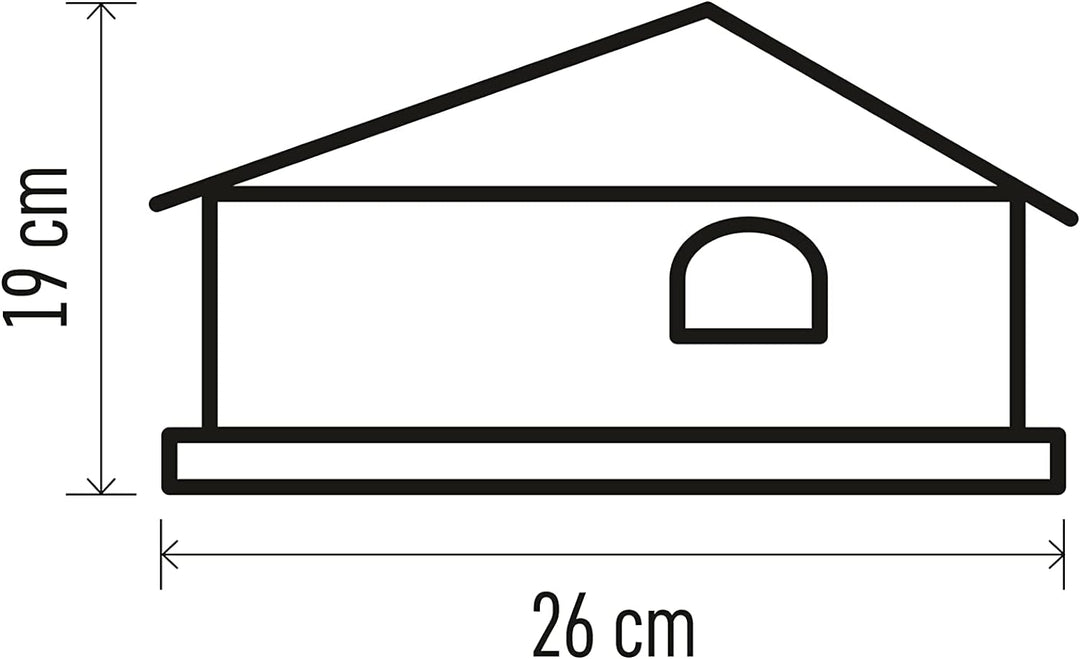 EMOS Weihnachtskrippe mit handbemalten Figuren, Weihnachtsdekoration mit 5 LEDs, warmweisses Licht,