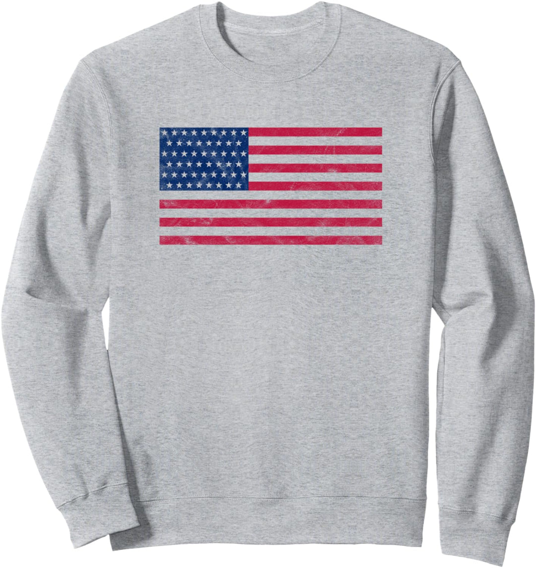 USA Flagge Vintage für Amerika Urlaub Sweatshirt