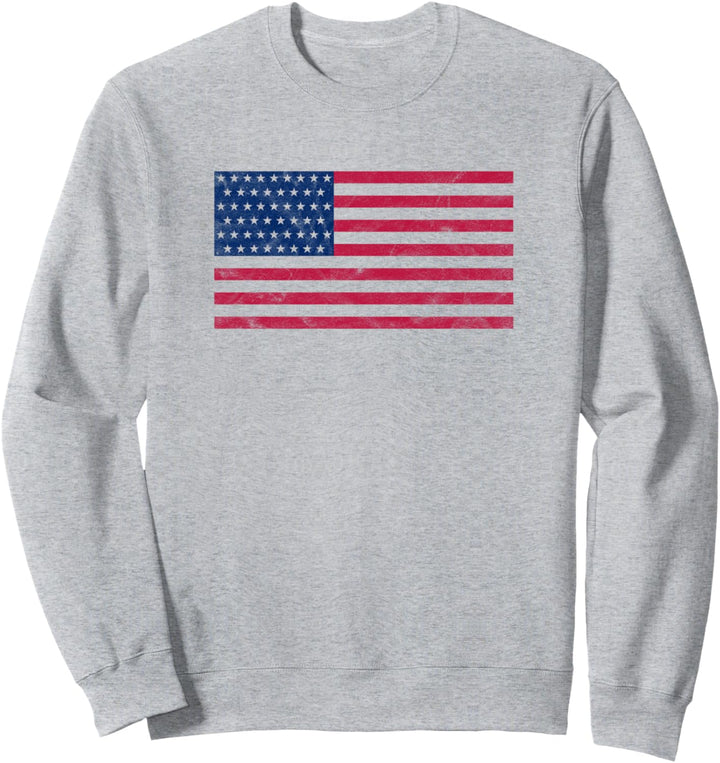USA Flagge Vintage für Amerika Urlaub Sweatshirt