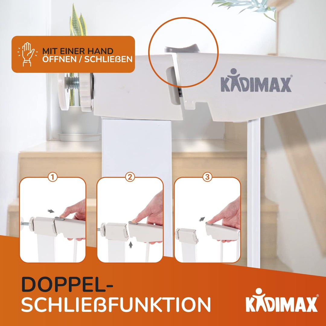 KIDIMAX Treppenschutzgitter (Modell 2022) Erweiterung (Verlängerung) 20 cm, steckbarer Gitter Aufsat