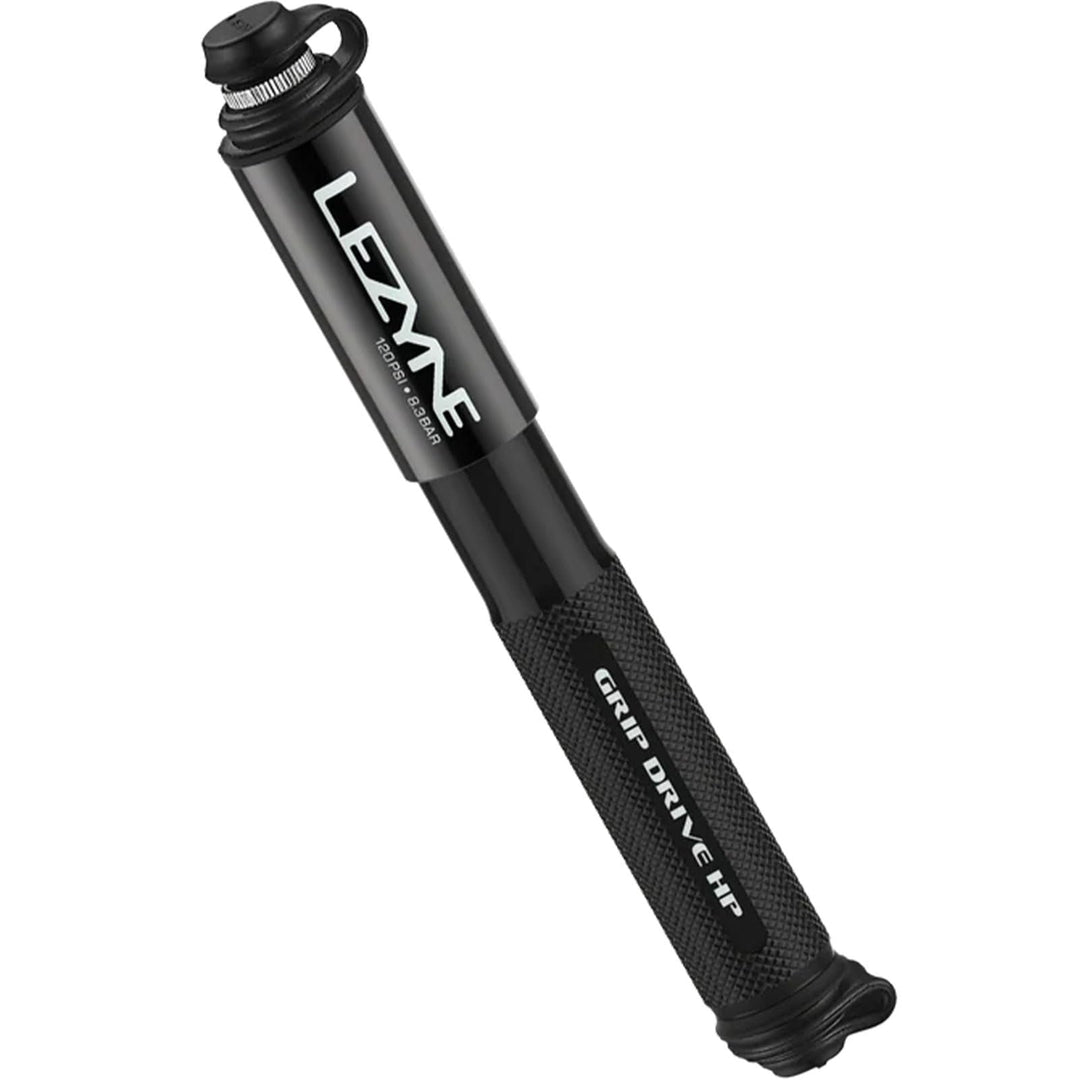 Lezyne Unisex-Adult Grip Drive Hp Minipumpe S 185mm Schwarz, S 185mm Schwarz