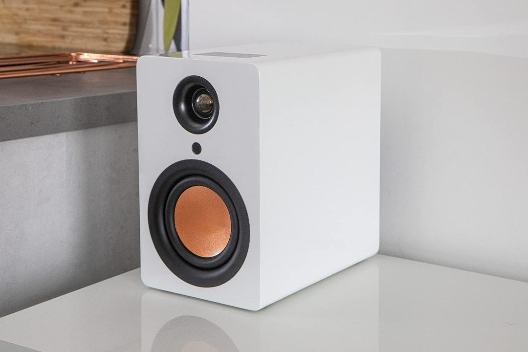 Mitchell Acoustics Acoustics USTREAM ONE - Weisser, kabelloser Hi-Fi-Lautsprecher True Wireless Blue