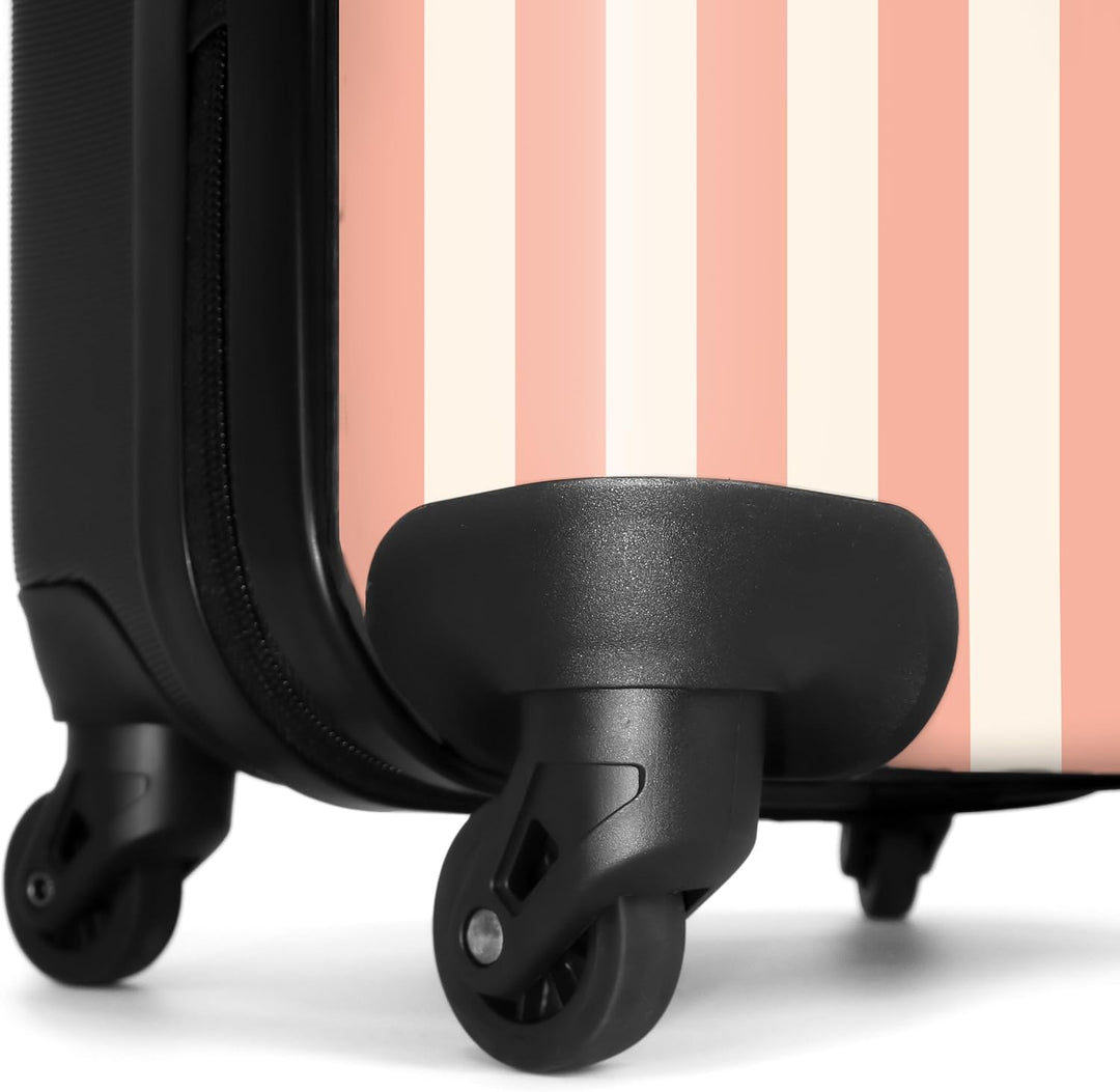 Handgepäck Koffer 55x40x20 Personalisiert - Reisekoffer mit Rollen, Leichtgewicht Hartschalenkoffer,