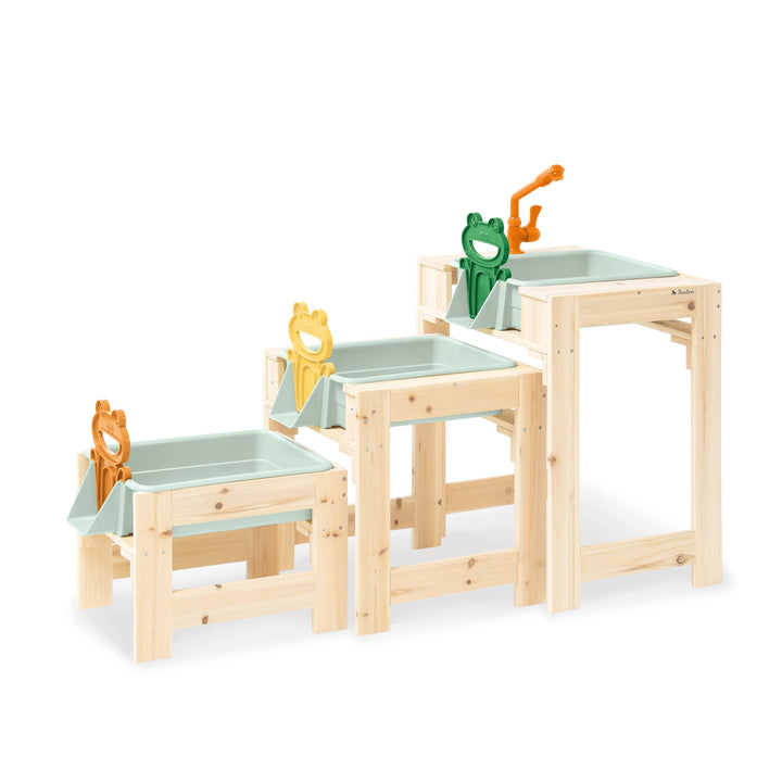 PINOLINO Wasserspieltisch-Set Frolino, 3-teilig, Outdoor Wasserspielzeug für Kinder, Gartenspielzeug