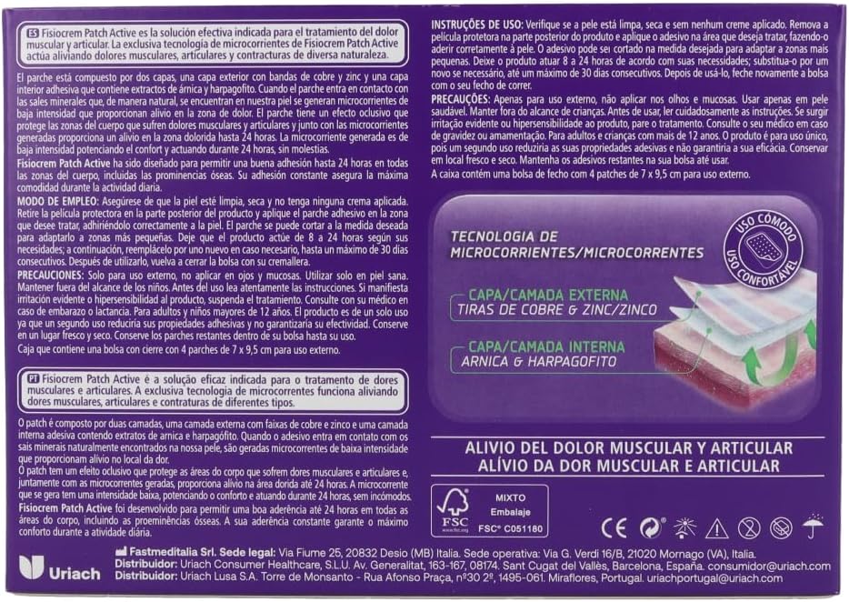 Fisiocrem Parche Active 4U