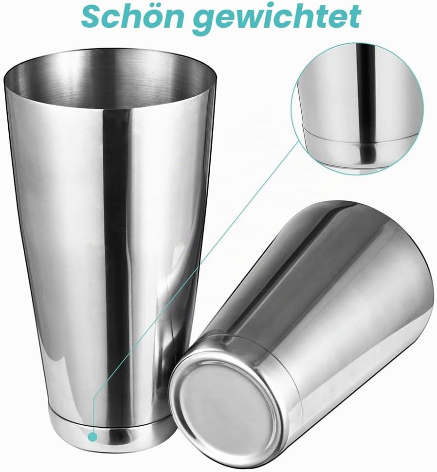 Etens Cocktail Shaker, Professional Boston Shaker, Edelstahl Martini Shaker Drink Shaker für Barendi