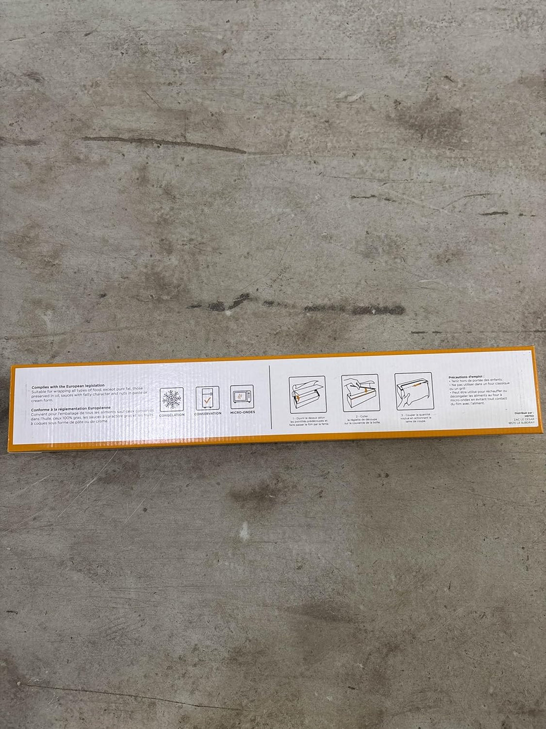 2 Rollen Frischhaltefolie Pro Zip, zum Schutz der Frische von Lebensmitteln, für Mikrowellen und Gef