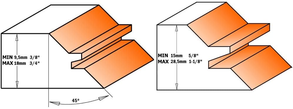 CMT Orange Tools 955.504.11 – Erdbeere Grapevine 45 Grad HM S 12 D 50,8 x 22,2, Grigio/Arancio