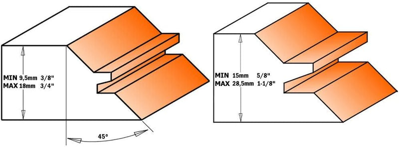 CMT Orange Tools 955.504.11 – Erdbeere Grapevine 45 Grad HM S 12 D 50,8 x 22,2, Grigio/Arancio