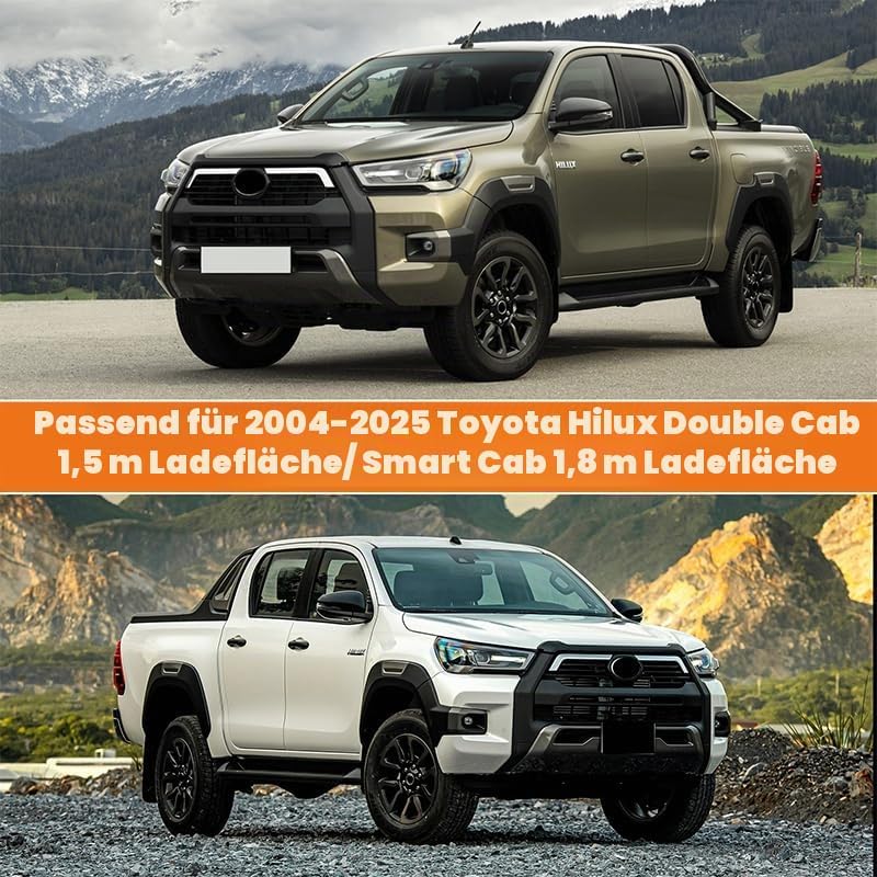 Autoabdeckung Wasserdicht Ersatz für 2004-2025 Toyota Hilux Crew Cab, Vollgarage Autoplane Staubdich