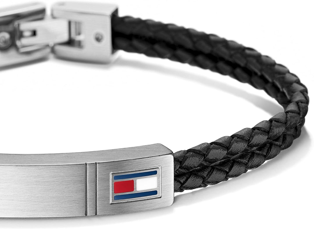 Tommy Hilfiger Jewelry Armband für Herren aus Leder Schwarz - 2701010