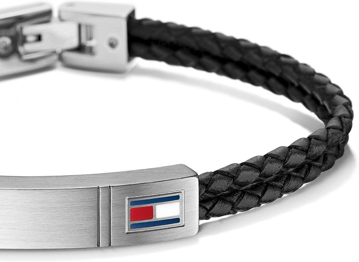 Tommy Hilfiger Jewelry Armband für Herren aus Leder Schwarz - 2701010