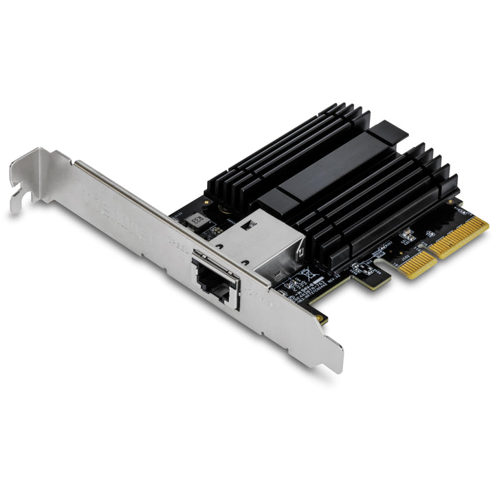 TRENDnet TEG-10GECTX10 Gigabit PCIe Netzwerkadapter, Unterstützt 802.1Q VLAN, Standard- und flache H