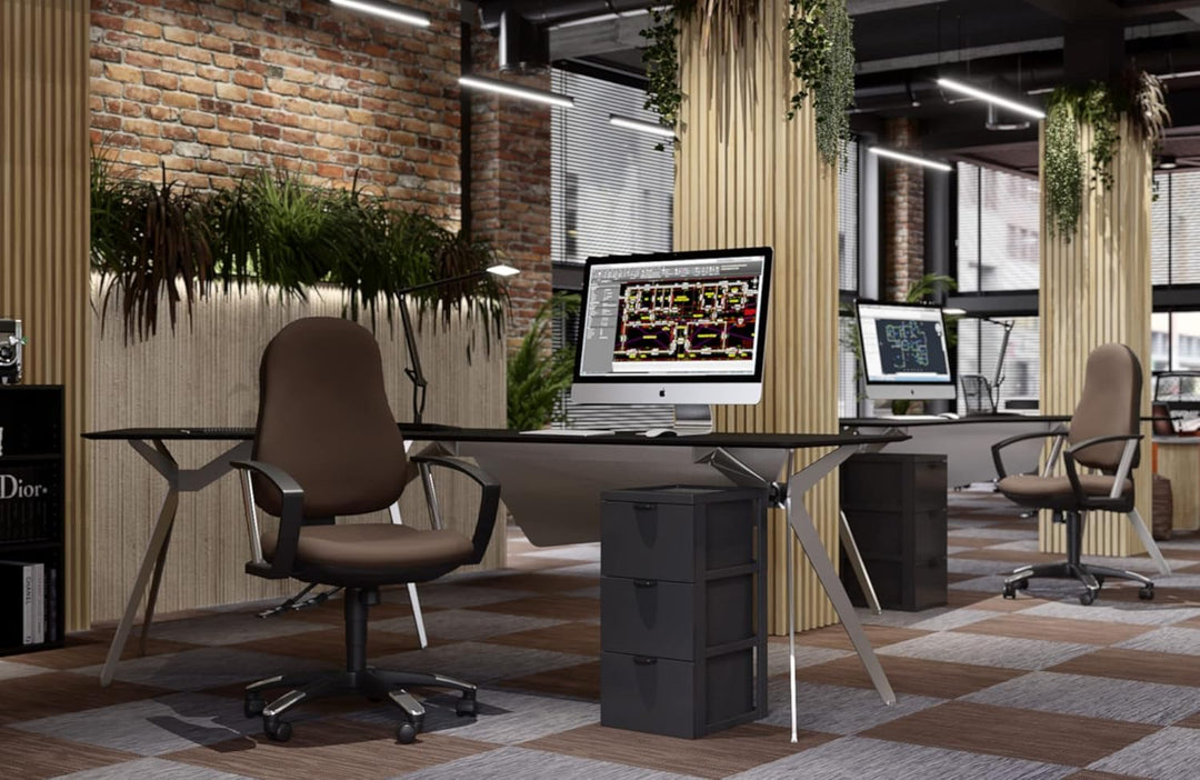 Topstar 9020AG08, Trend SY 10, Bürostuhl, Schreibtischstuhl, ergonomisch, mit Armlehnen, Bezugsstoff