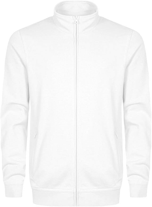 EXCD Sweatjacke Herren, Weiss, XXL
