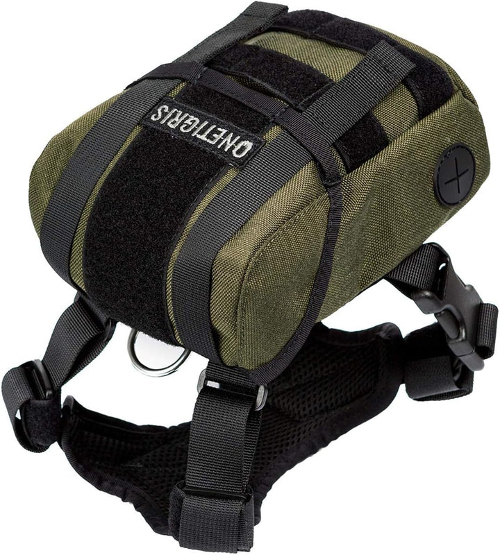OneTigris Eureka Hunderucksack, Kleiner Hundebackpack mit Kotbeutelspender zum täglichen Wandern für