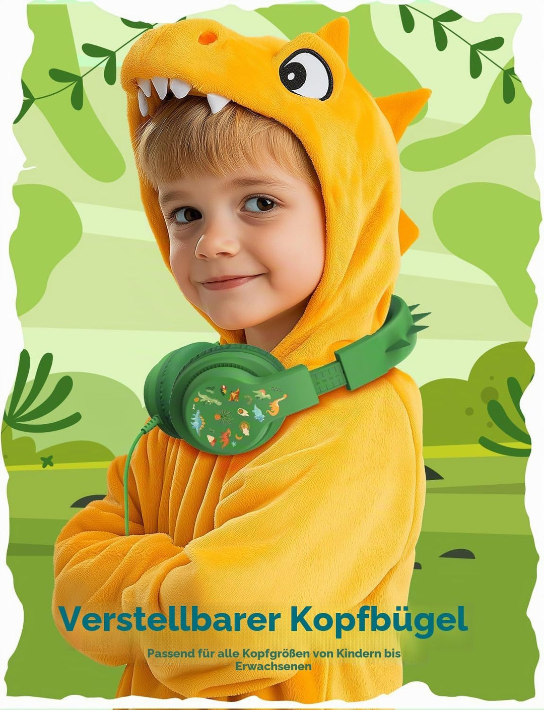 iClever Kinder Kopfhörer, Kinderkopfhörer mit Kabel 85dBA Sichere Lautstärke, HS19S Stereo-Sound Ove