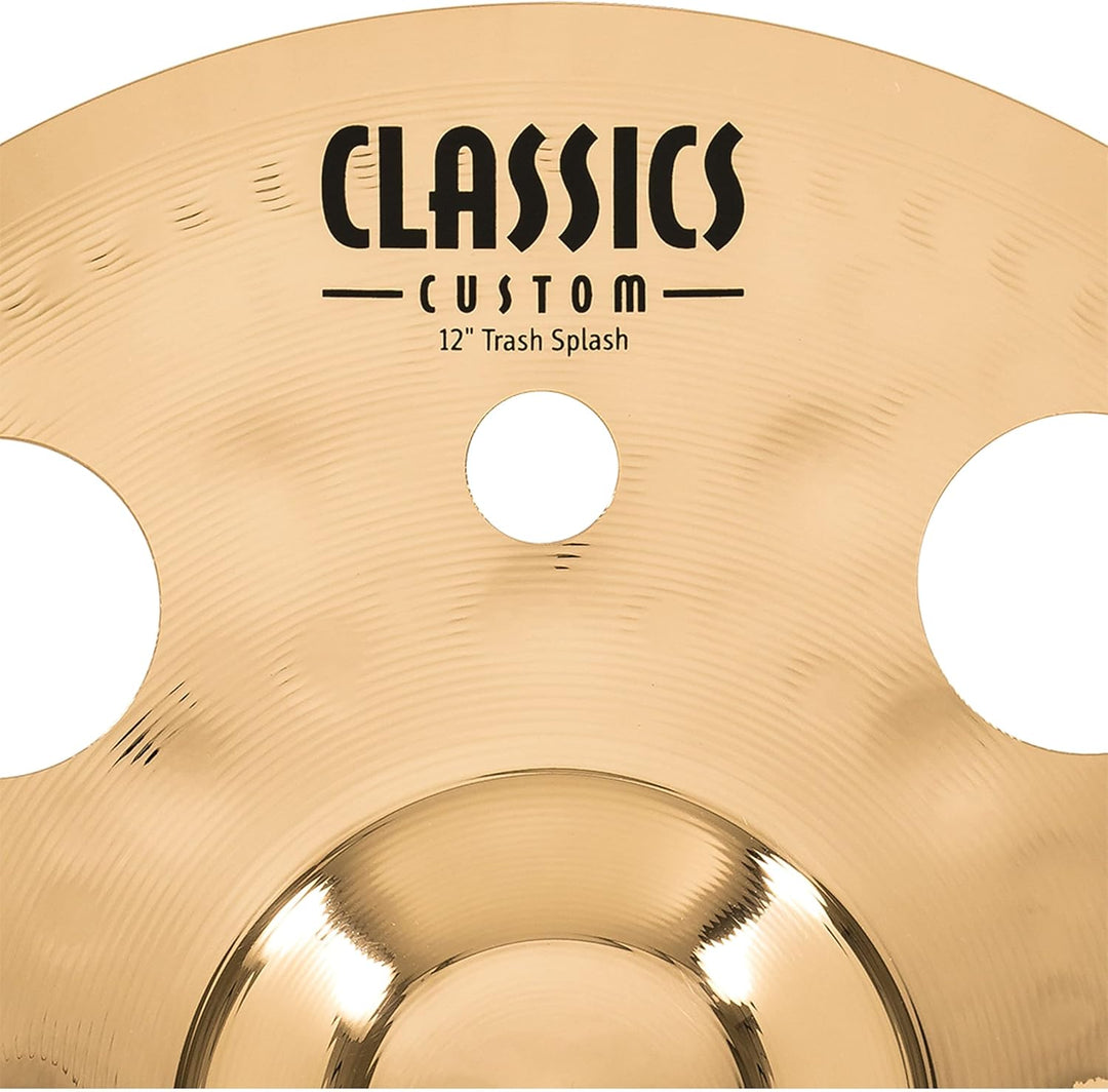 Meinl Cymbals Classics Custom Brilliant Trash Splash 12 Zoll (Video) Schlagzeug Becken (30,48cm) B12