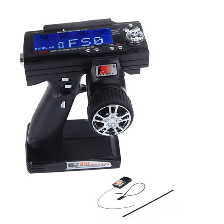 WANGCL RC FS GT3B Funksender Empfänger 2,4 GHz LCD-Sender mit FS-GR3E 3-Kanal-Empfänger für RC Car B