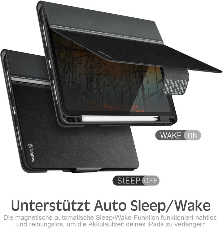 KingBlanc Hülle für iPad Pro 11 Zoll 4. Generation 2022 3./2./1. Gen (2021/2020/2018) mit Stifthalte
