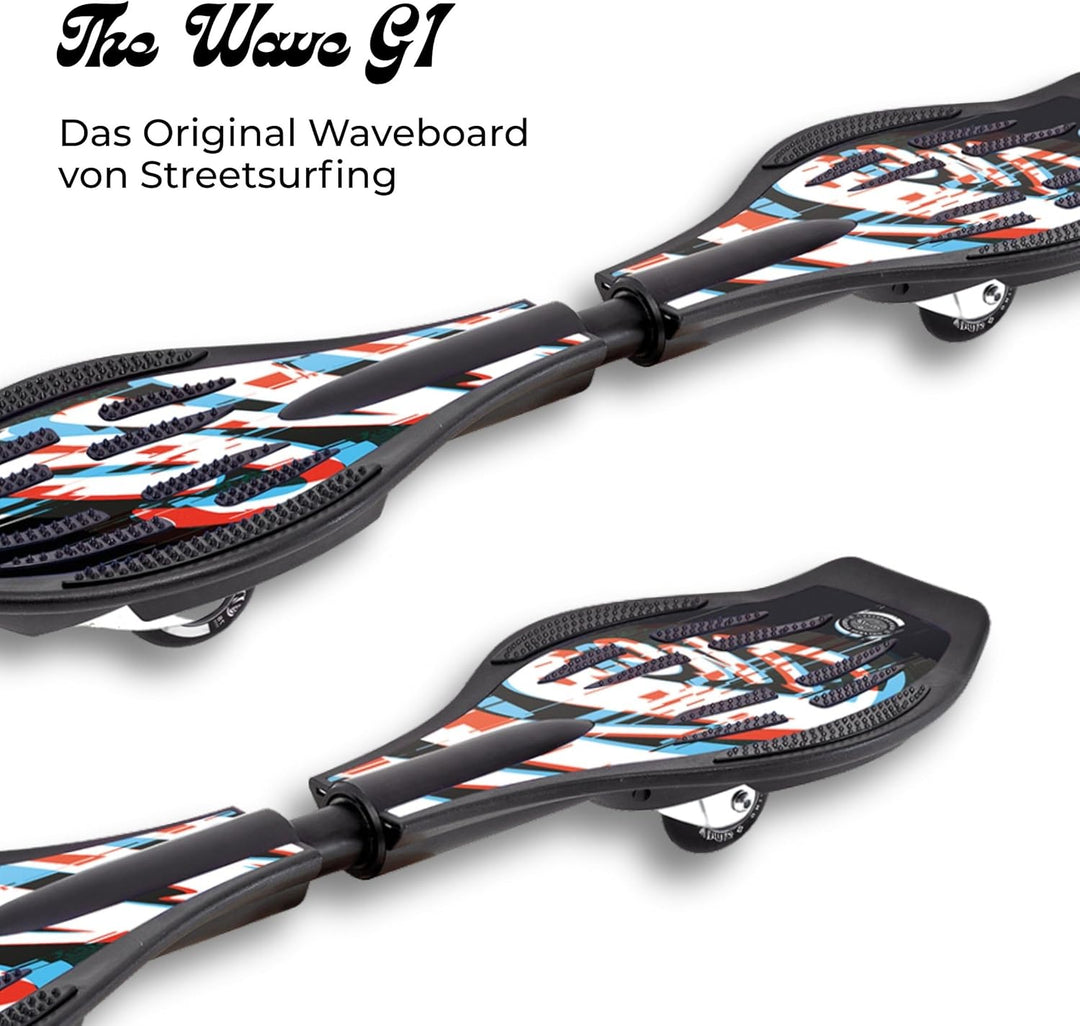 Streetsurfing Waveboard The Wave G1, Verschiedene Design wählbar, 360 Grad schwenkbare PU-Rollen, da