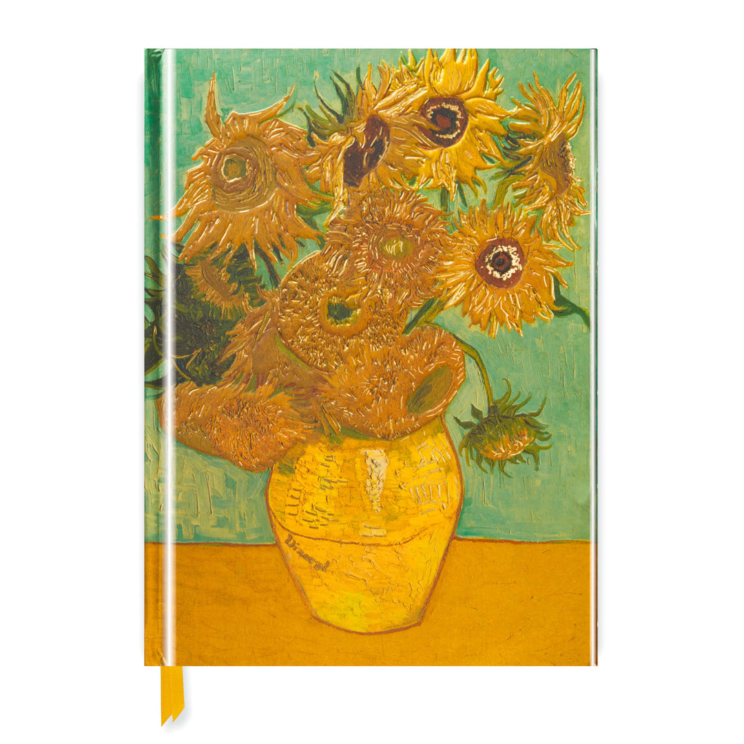 Premium Skizzenbuch: Vincent van Gogh, Sonnenblumen: Unser hochwertiges Blankbook mit festem, künstl