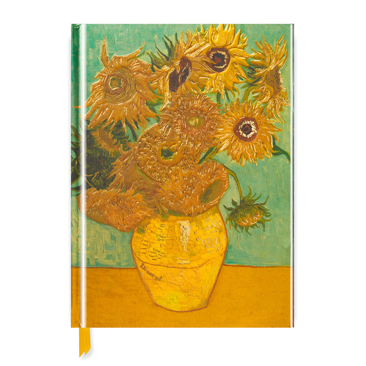 Premium Skizzenbuch: Vincent van Gogh, Sonnenblumen: Unser hochwertiges Blankbook mit festem, künstl