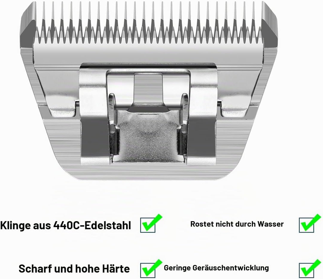 BESTBOMG 7FW Breite,abnehmbare Klingen für die Fellpflege von Haustieren,kompatibel mit den Schermas