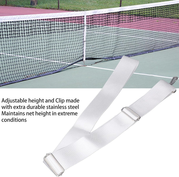 Srliya Höhenverstellbarer Tennisnetz-Mittelgurt mit Edelstahlschnalle, Tragbar und Einfach Auszutaus