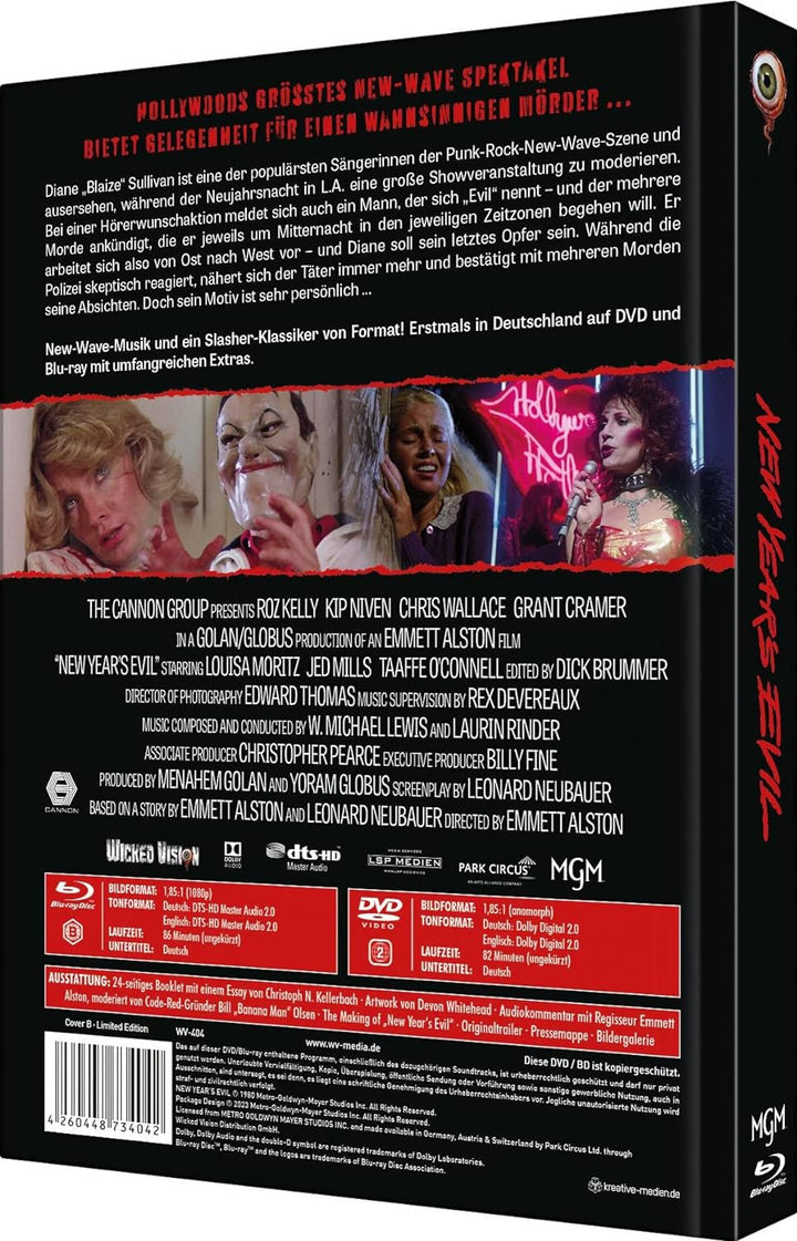 New Year‘s Evil - Mediabook - Cover B Limited Collector‘s Edition Nr. 67 - Limitiert auf 333 Stück,