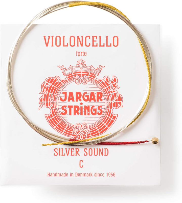 JARGAR Ce-CCFS Cello Classic C-Saite-SILVER, forte (1,70mm) für Cello Forte / Heavy Rot // Red, Fort