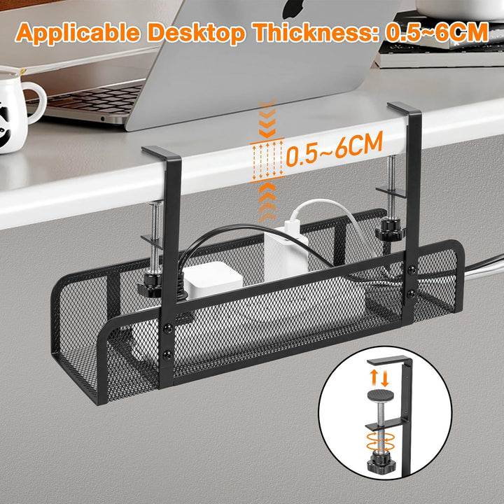 Kabelkanal Schreibtisch 2er Set, Kabelmanagement Schreibtisch Kabelhalter Kabel Organizer Ohne Bohre