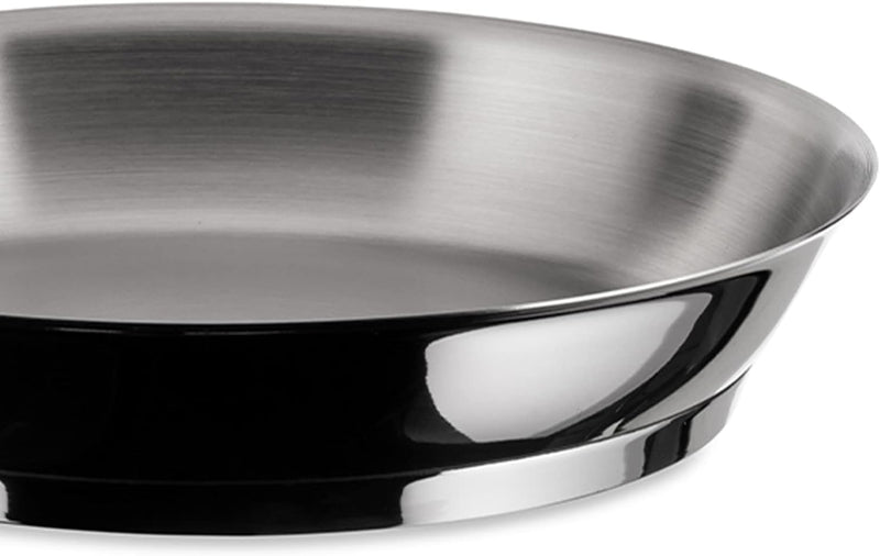 Alessi "POTS&PANS" Pfanne aus Edelstahl,28 cm 28 cm Silber, 28 cm Silber