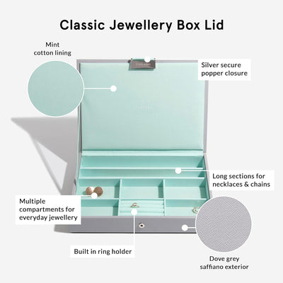 Stackers Grau Mint Klassisch Schmuckschatulle - 5 Dove Grey/Mint Green, Dove Grey/Mint Green