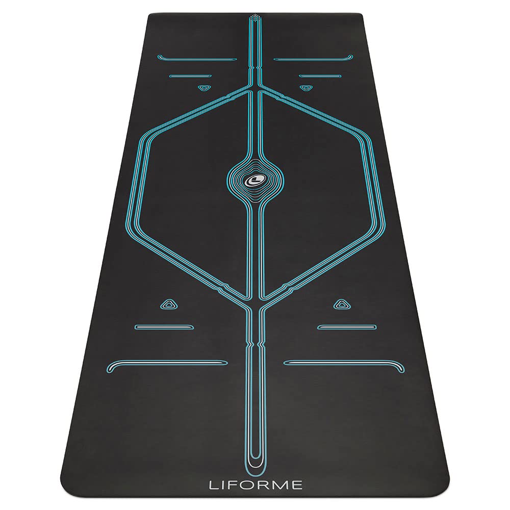 Liforme XL Yogamatte – inklusive Yogatasche, patentiertes Ausrichtungssystem, rutschfest, umweltfreu