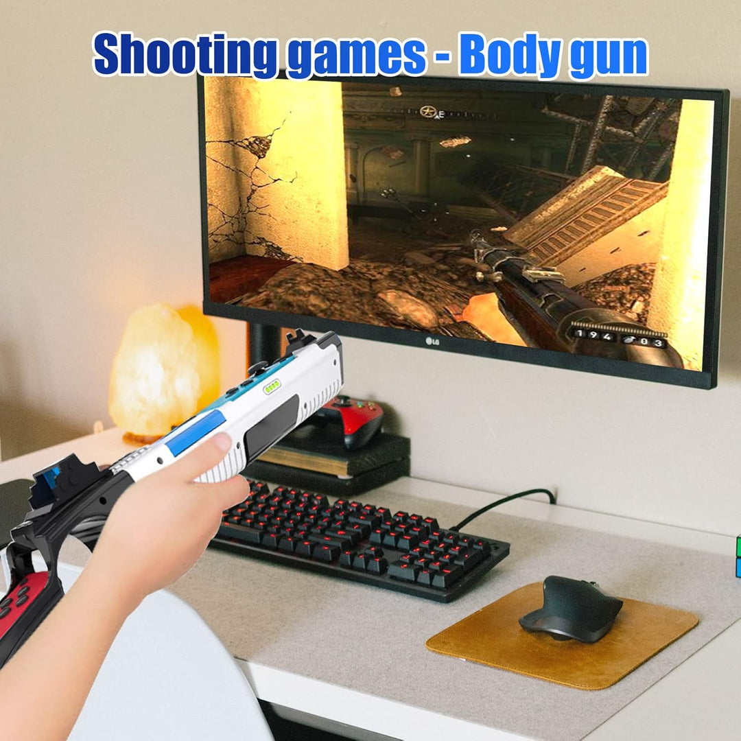Sehawei Game Gun für Switch/OLED Controller, Grip Kompatibel mit Splatoon 2/ 3,Ersatz-JoyCon