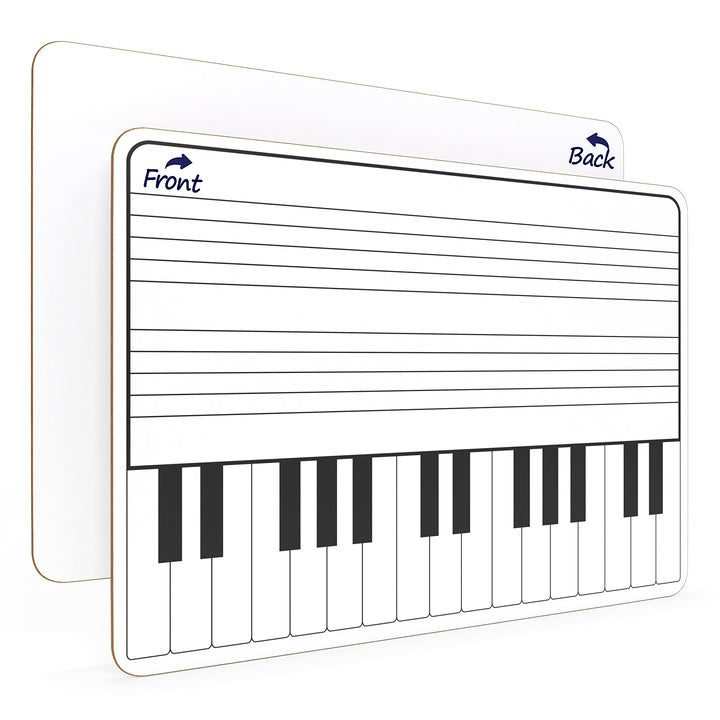 Whiteboard mit Tastatur, trocken abwischbar, 28,9 x 35,6 cm, langlebig, tragbar, doppelseitig, für K