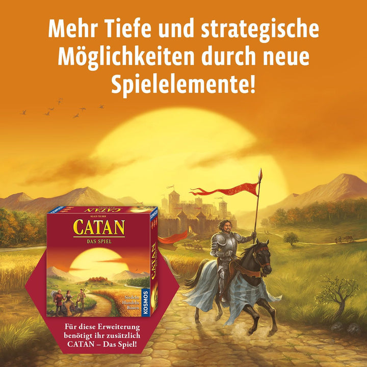 KOSMOS Catan - Städte &amp; Ritter, Erweiterung zu Catan - Das Spiel | Brettspiel für 3-4 Personen ab 12