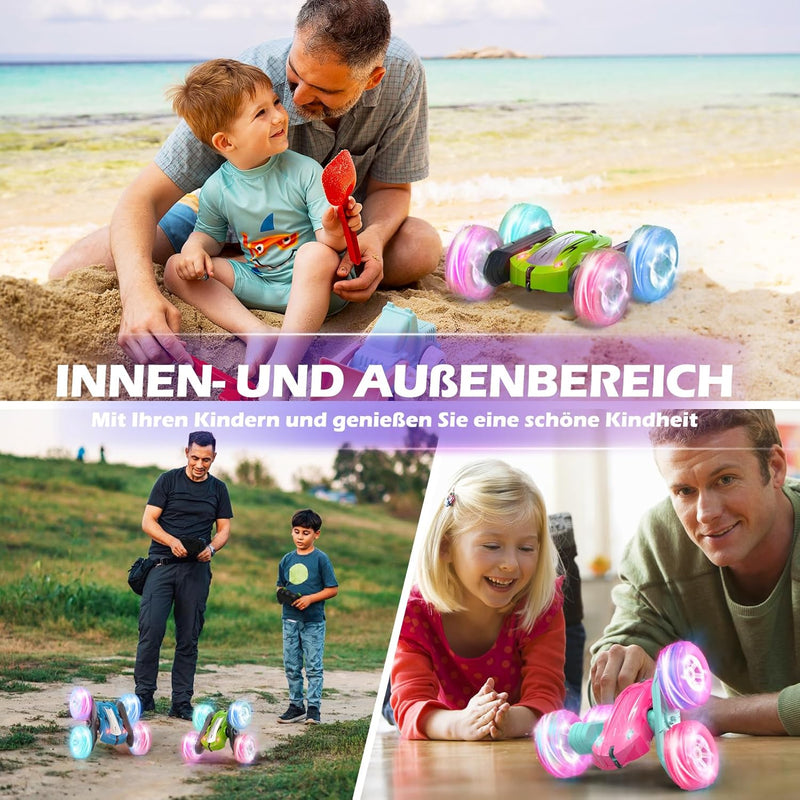 Ferngesteuertes Auto 3 4 5 6 7 8 9 Jahre Spiele LED Blinken RC Auto Spielzeug Jungen Mädchen Geschen